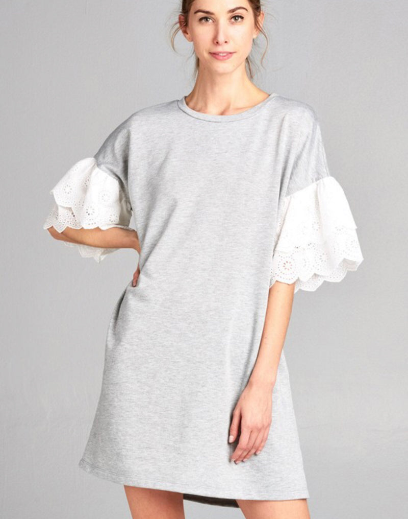 “Summer’s Calling Me”Heather Grey Tunic/Dress