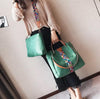 The Hannah Crossbody 2 in 1 Demi  Distressed Purse Set