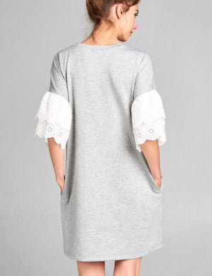 “Summer’s Calling Me”Heather Grey Tunic/Dress