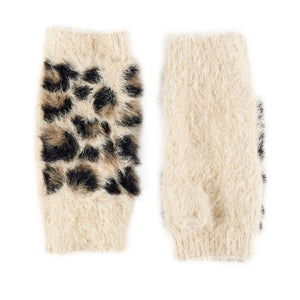 Fuzzy Fingerless Gloves