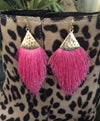 Be the Fringe Triangle Fringe Earrings