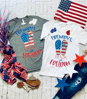 Fireworks, Flip Flops, and Freedom-Heather Gray