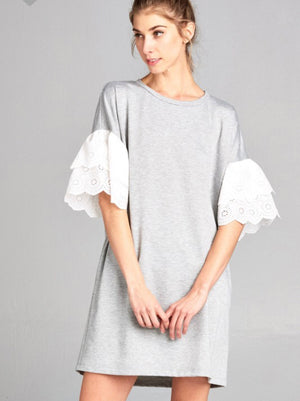 “Summer’s Calling Me”Heather Grey Tunic/Dress