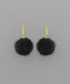 Pom Pom Fur Earrings