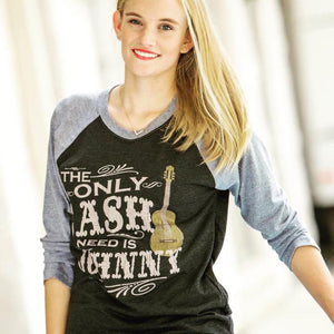 The Only Cash I Need is Johnny Raglan T-Shirt